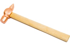 Молоток с круглым бойком и деревянной рукояткой Partex омедненный НФ-00000301