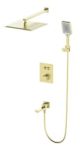 Душевой набор Wonzon&Woghand WW-88929003-BG термостат, брашированное золото