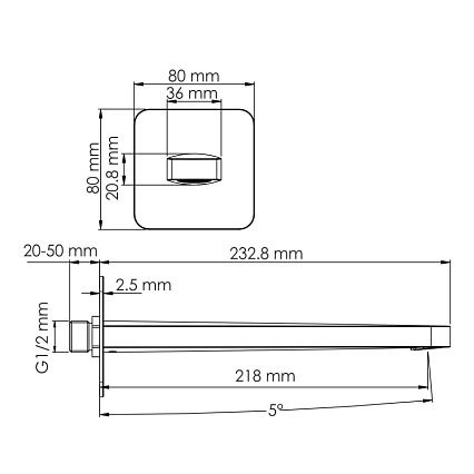 Смеситель для ванны WasserKRAFT Weida A3151.268.270.271.087.103 хром