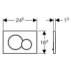 Кнопка смыва Geberit Sigma 01 115.770.DW.5 черный