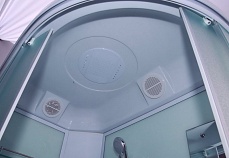 Душевая кабина Timo Eco TE-0720 80x120 L, с г/м, рифленые стекла, белый