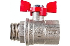Шаровой кран Valfex PREMIUM для воды, 3/4" ВР/НР, бабочка VF.218.NB1.034.PREMIUM