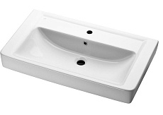 Мебель для ванной Lemark Combi 80 см белый глянец/черный