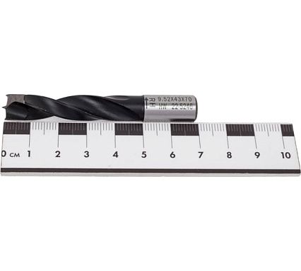 Сверло HW (9.52x43x70 мм; Z 2+2; S 10x20 мм; RH) для присадочного станка CMT 309.095.11