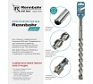 Бур по бетону RENNBOHR Quadro SDS-Max 4 грани 16x340/195 мм 721634