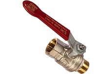 Шаровой кран RUB 1/2" DN15 PN40, ВР-НР, серия MILANO (S.90), ручка S90D20