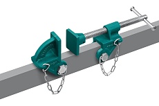 Набор головок для струбцины Kraftool CHST/25-25 на профиль 25x50 мм 32304