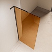 Душевая перегородка Vincea Волк-Ин (Walk-In) VLSW-1H900GSB 90x200 черный, янтарь