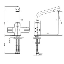 Смеситель для раковины E.C.A. Thermostatic 102108730EX термостат