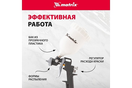 Набор пневмоинструмента Matrix 5 предметов 57304