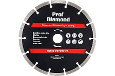 Диск алмазный отрезной по бетону и камню Prof Diamond 180x22.2xZ14/7x2.2мм TORGWIN S79734
