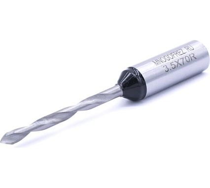 Сверло присадочное сквозное усиленное KJ1-V40202R (3.5х70 мм; хв-к 10 мм; правое вращение) МНОГОФРЕЗ 6564