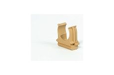 Крепеж-клипса для труб Урал ПАК под светлое дерево, d25 мм, 10 шт. АТ-80125-010