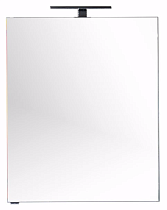 Зеркальный шкаф Aquanet Алвита 70 см серый антрацит