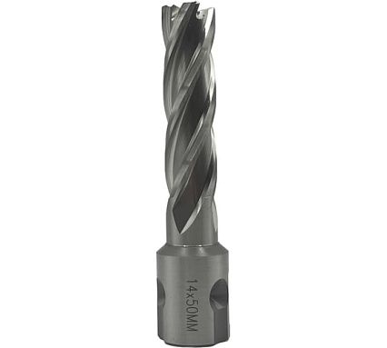 Сверло корончатое TORNERI 14х50 мм, HSS, Universal / Weldon 19 Т023627