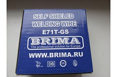 Проволока сварочная порошковая E71T-GS 1 мм, 1 кг Brima НП000001208