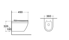 Подвесной унитаз SET Aquatek Лея INS-0000012 +  AQ1199-00