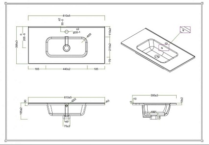 Мебель для ванной BelBagno Kraft 39-800 80 см Pino Pasadena