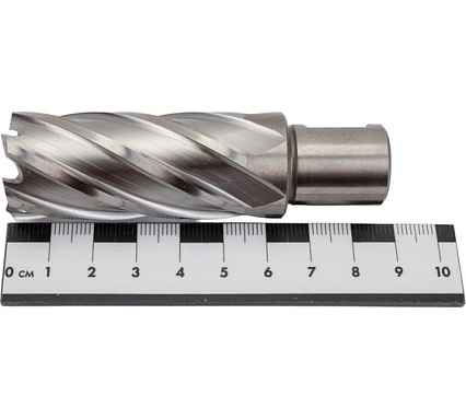 Сверло корончатое HSS по металлу (25х55/88 мм; Weldon 19) D.BOR CD-HSS-055-025-W