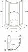 Душевая кабина Тритон Риф А Щ0000047436 90x90 ДН4, шиншилла, без крыши