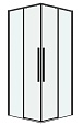 Душевой уголок Grossman Galaxy 300.K33.01.1010.42.00 100x100 прозрачный, графит сатин