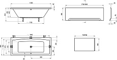 Акриловая ванна Ravak Formy 02 180x80 см C891000000