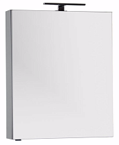 Зеркальный шкаф Aquanet Алвита 70 см серый антрацит