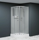 Душевая кабина RGW Andaman AN-208 100x100 см матовое-сатинат, профиль хром сатин