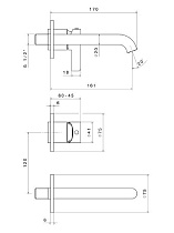 Смеситель для раковины Kerama Marazzi Linea хром 71028EKM.21.018