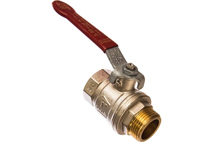 Шаровой кран RUB 1" DN25 PN40, ВР-НР, серия MILANO (S.90), ручка S90F20