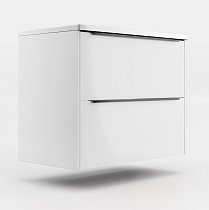 Тумба с раковиной La Fenice Nota 80 см платиновый белый