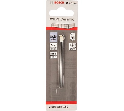Сверло CYL-9 Ceramic (5.5x70 мм) Bosch 2608587160