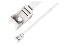 Ремешок-опора для труб и кабеля ЕВРОПАРТНЕР PRNT 32-60 белый, с шурупом и дюбелем, 200 шт. 86683