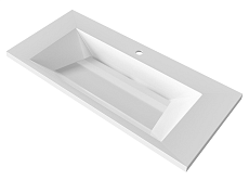 Раковина Grossman Блисс 100 см белый 10.R01.100.000