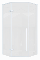 Душевой уголок Cerutti C2AW 100x100 прозрачный, белый