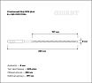 Бур усиленный по бетону SDS-plus (8x260 мм) Gigant GRD 11034