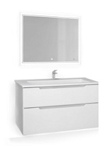 Мебель для ванной Jorno Slide 105 см белый