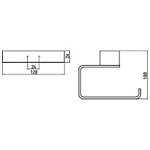 Держатель туалетной бумаги Emco Loft 0500 016 01 сталь