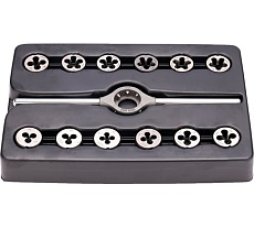 Набор метчиков и плашек Bucovice Tools M1-QS MF8-MF12 115CrV3, 46 предметов 310121