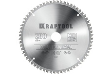Диск пильный по алюминию Kraftool Multi material 230x30 мм, 64Т 36953-230-30