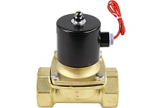 Электромагнитный клапан DN.ru двухходовой VS2W-100V-NC Ду15 Ру10 латунь, VITON 220B AC D130-01559