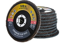 Диск лепестковый S-ABRASIVE T29 (10 шт; 125x22.2 мм; P80) Сегмент-Абразив 2912522280007