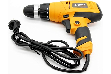 Дрель электрическая шуруповерт Gramex HED-450 (450Вт, пат-10мм, 17Hm, 2 скор) (1/10) 41891