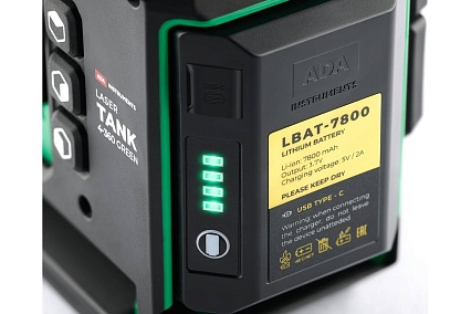 Профессиональный лазерный уровень ADA LaserTANK 4-360 GREEN basic edition А00631