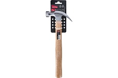 Столярный молоток с гвоздодером с деревянной проклеенной рукояткой Smartbuy 500 г, tools SBT-WHN-500p1