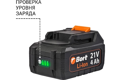 Шлифовальная угловая аккумуляторная машина Bort BWS-21Li 93413571