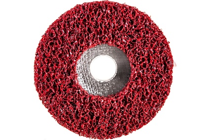 Диск зачистной Clean Strip Red 127х22 мм с фибровой оправкой BlackFox 12580