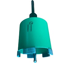 Коронка алмазная по бетону 80 мм с хвостовиком Резолюкс 59080