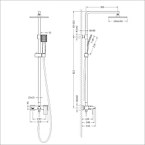 Душевая стойка Timo Selene SX-1030/16 матовый белый