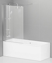 Шторка для ванны Cezares LIBERTA-V-1-80/155-C-Cr 80x155 прозрачная, профиль хром